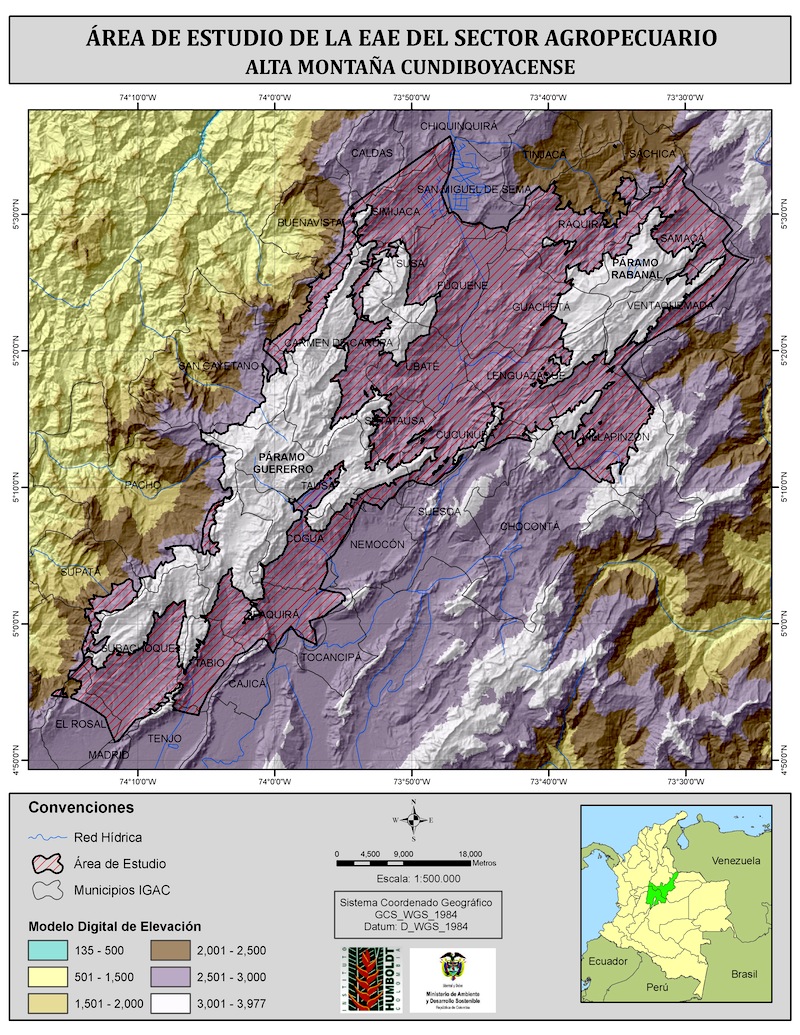mapa2 region andina localizacion cundiboyacense