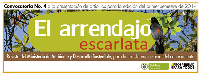 El Ministerio de Ambiente y Desarrollo Sostenible convoca a la presentación de artículos para la revista El Arrendajo Escarlata